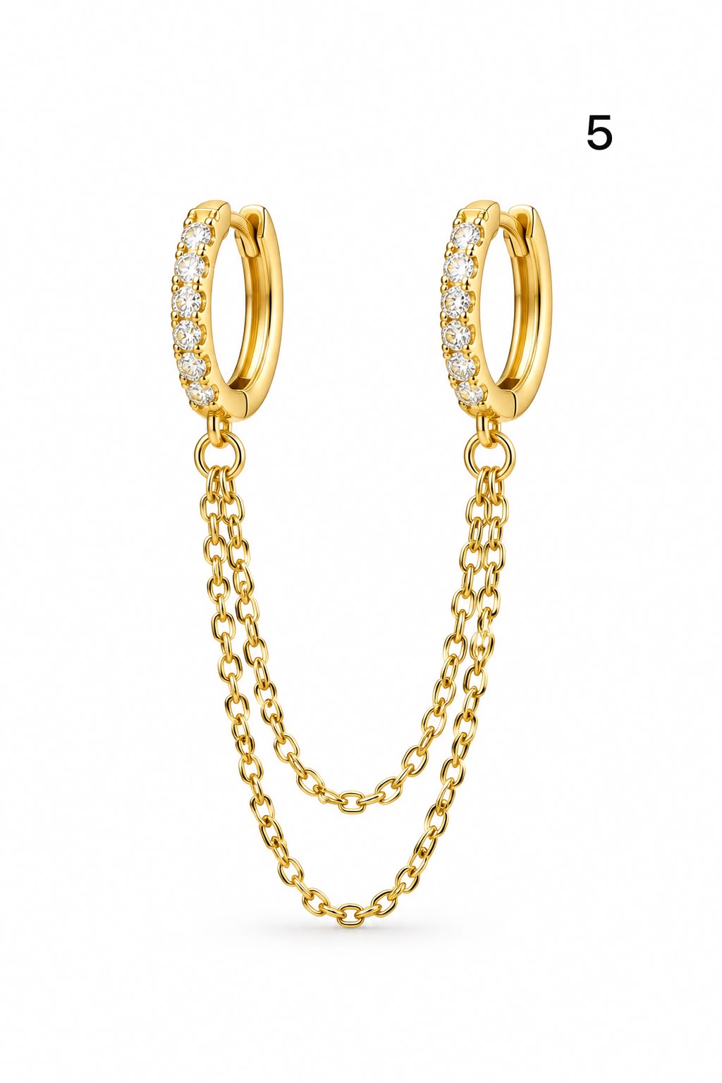 Connected earrings