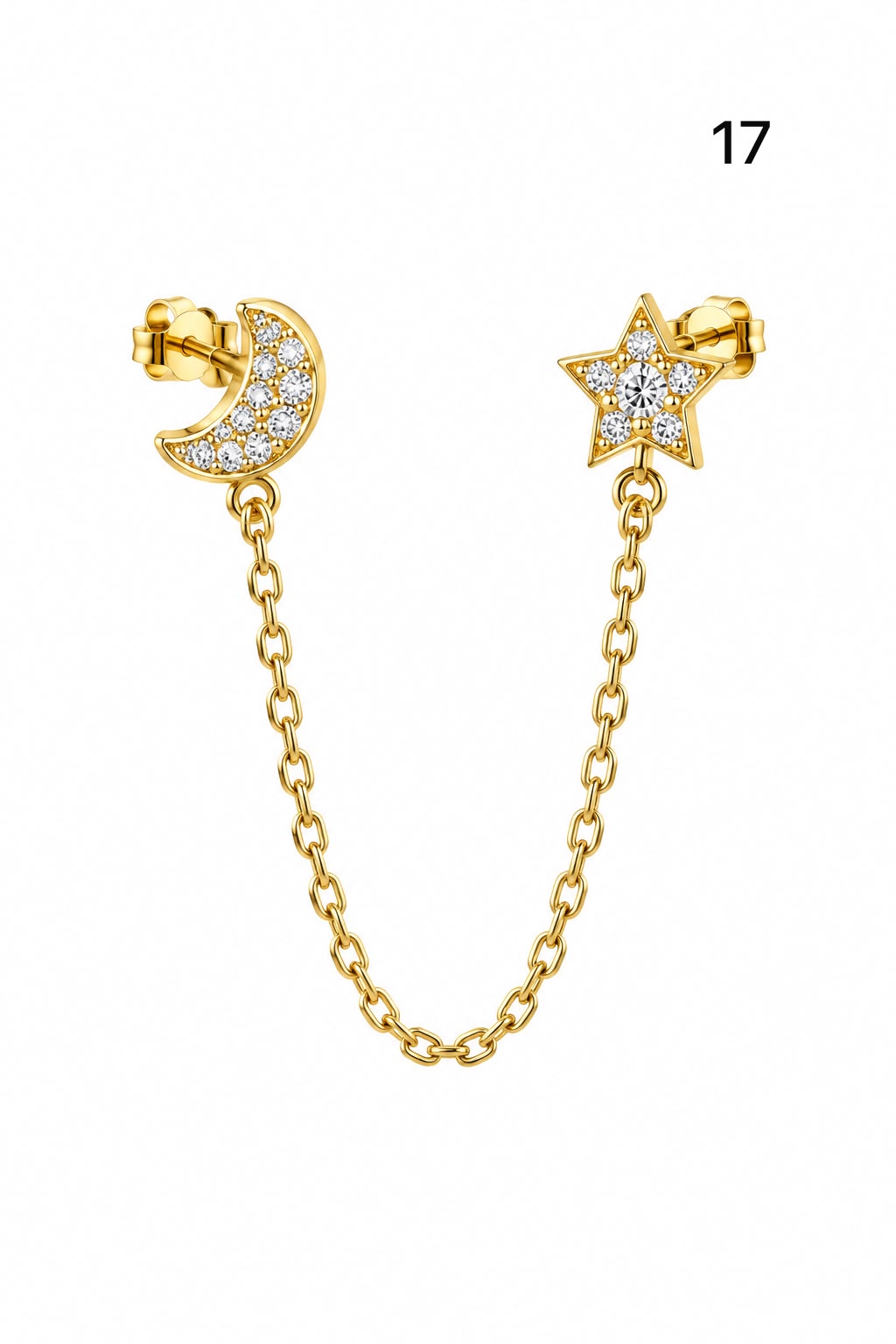 Connected earrings
