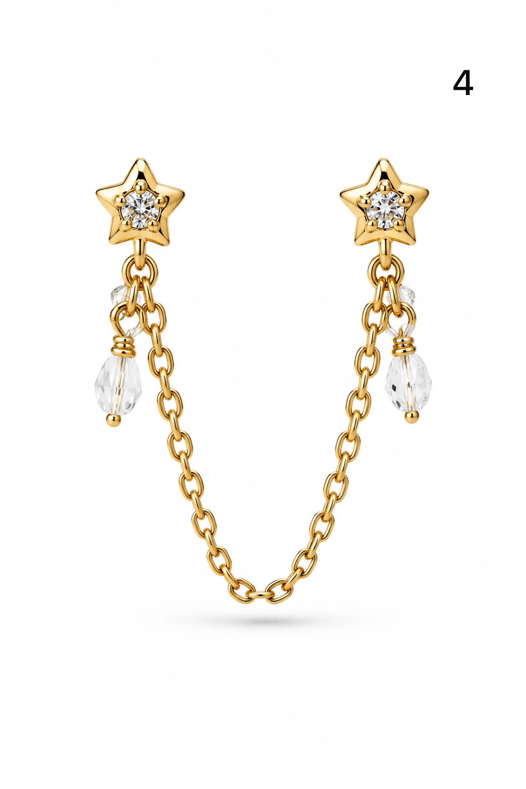 Connected earrings