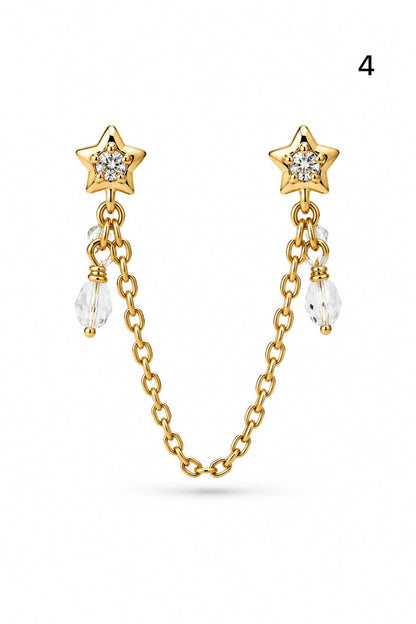Connected earrings