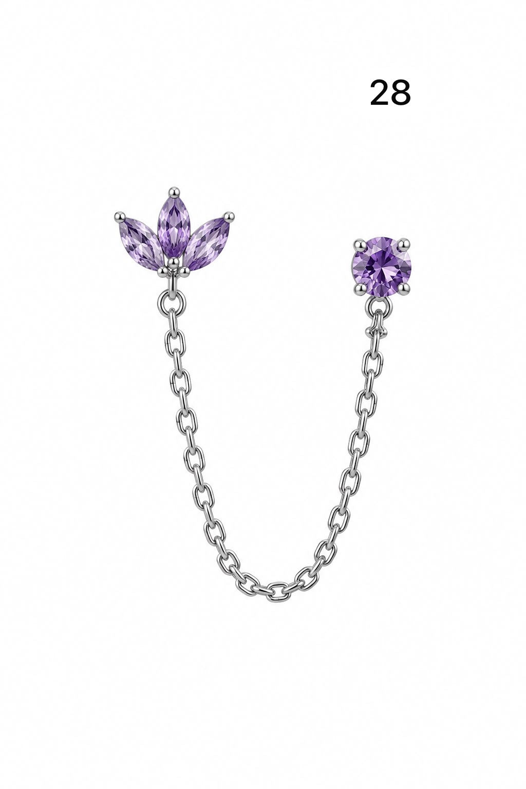 Connected earrings