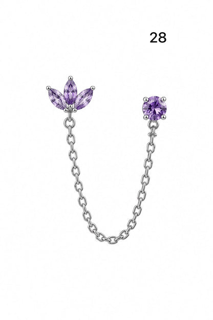 Connected earrings
