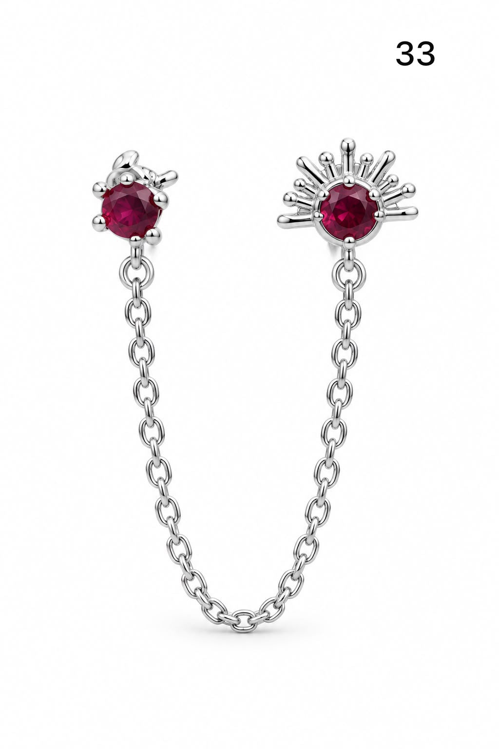 Connected earrings