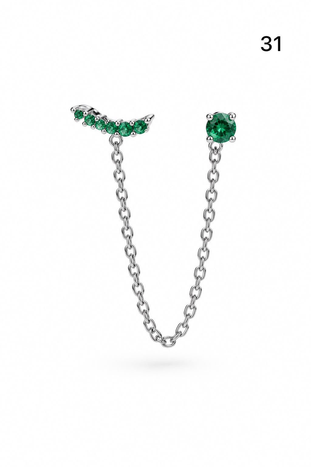 Connected earrings