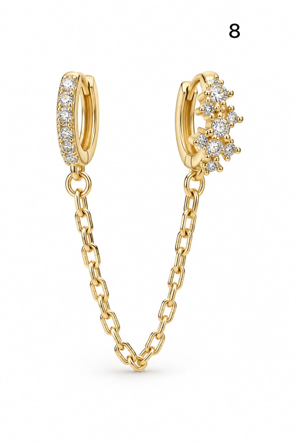Connected earrings