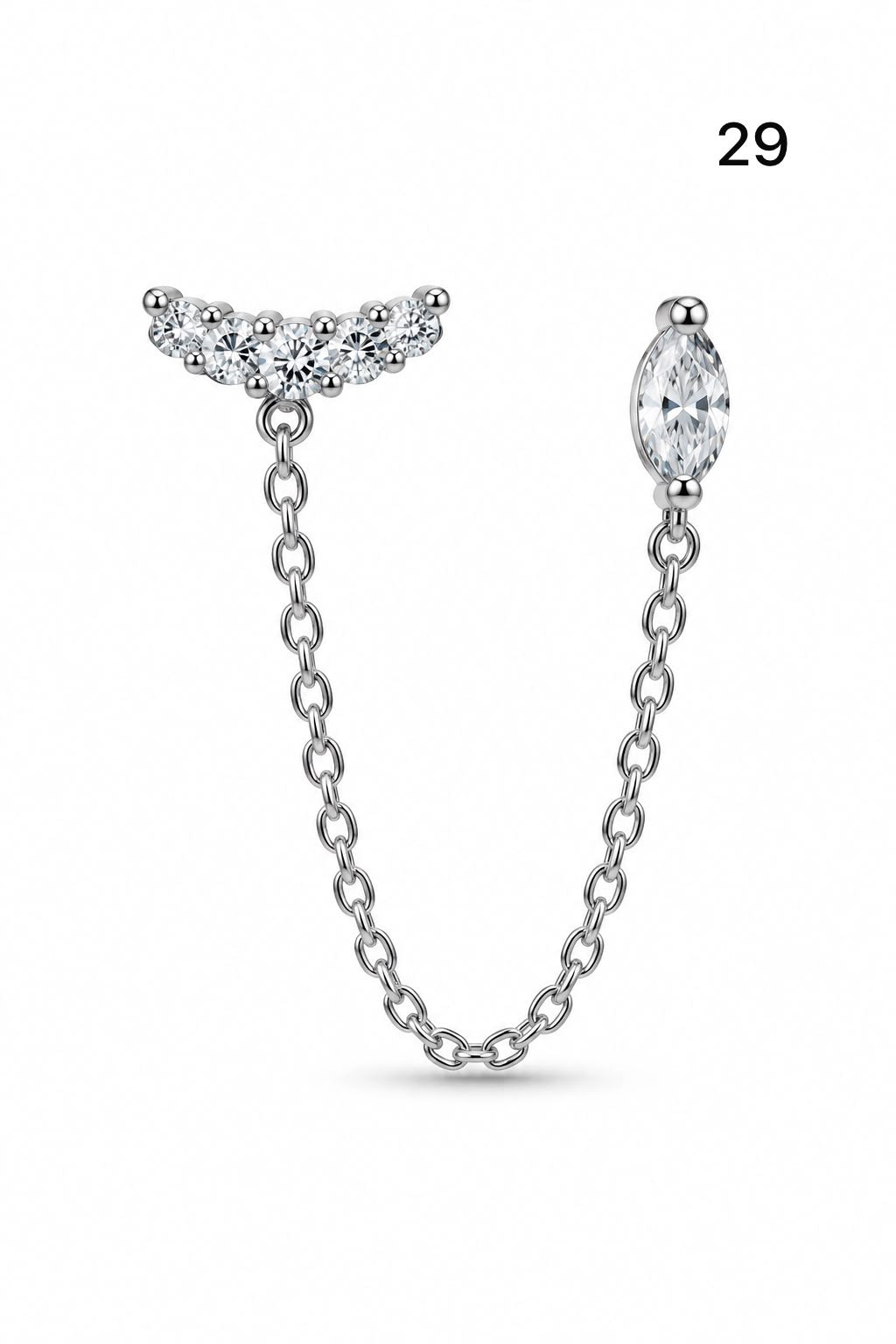 Connected earrings