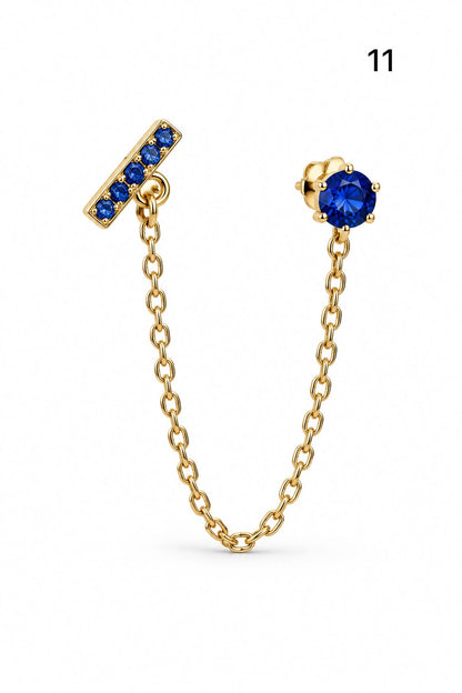 Connected earrings