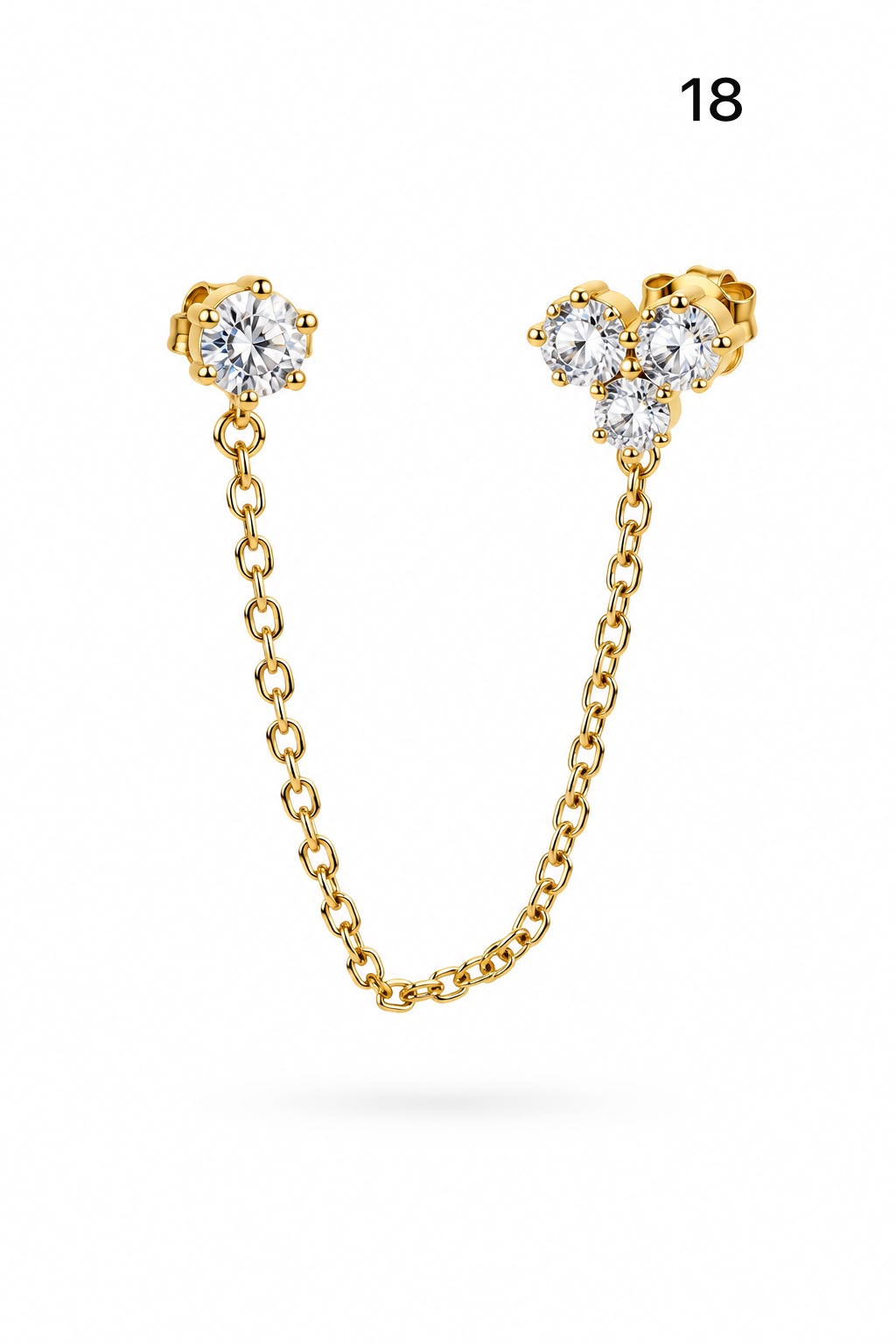 Connected earrings