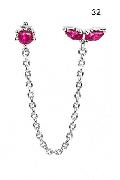 Connected earrings
