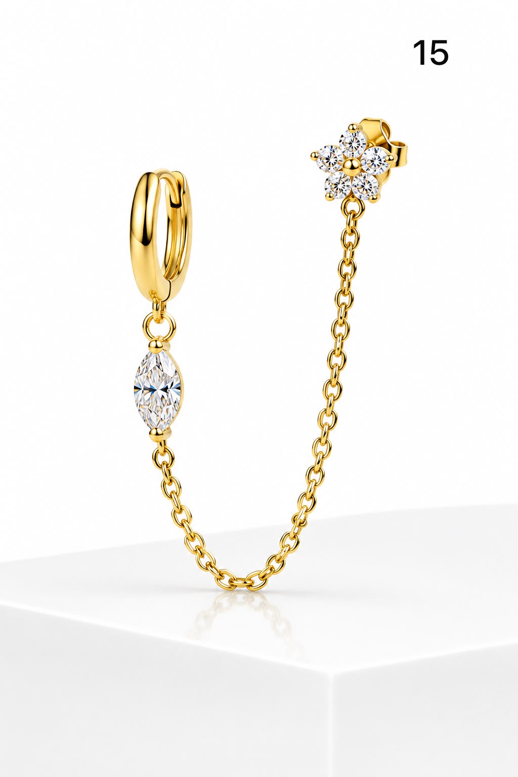 Connected earrings