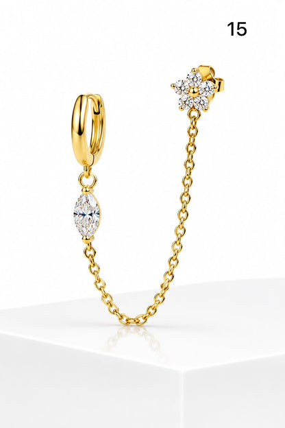 Connected earrings