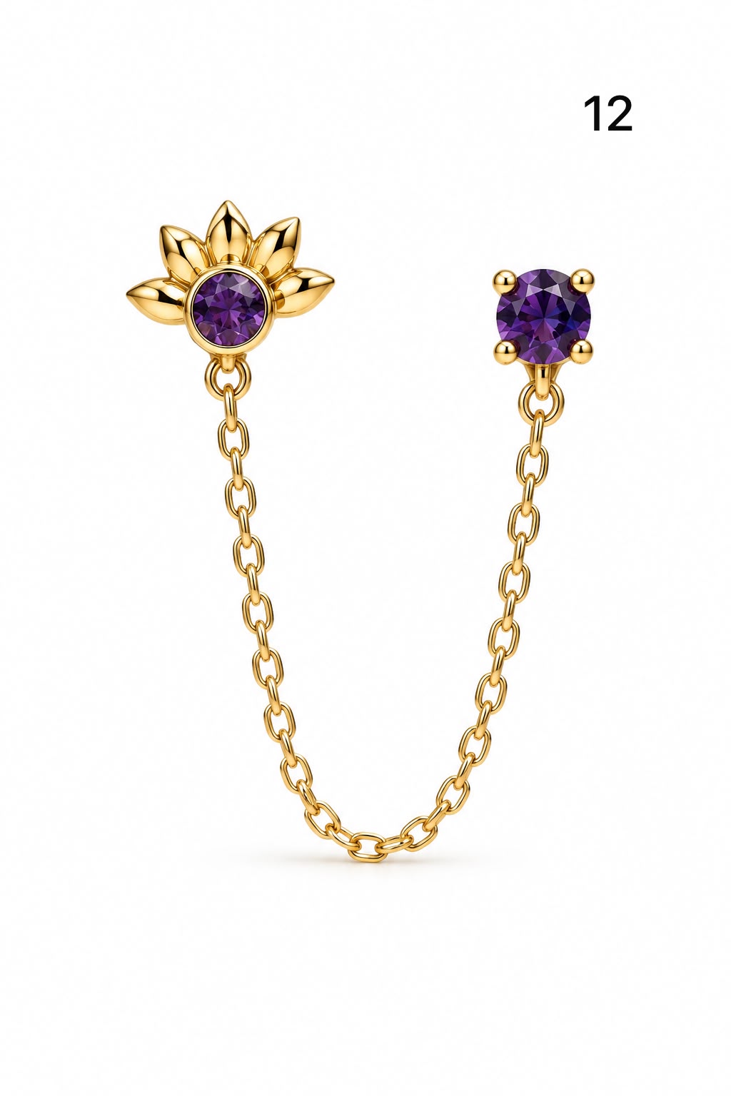 Connected earrings