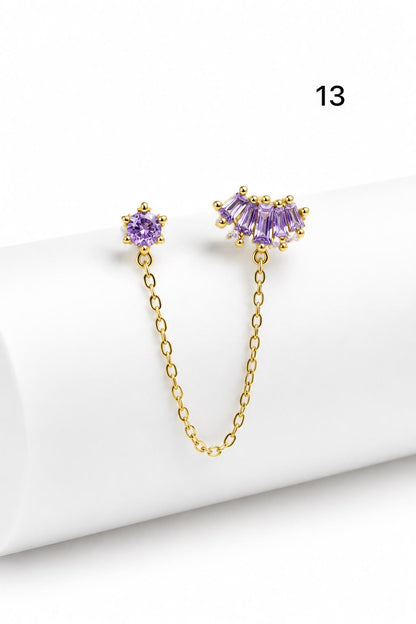 Connected earrings