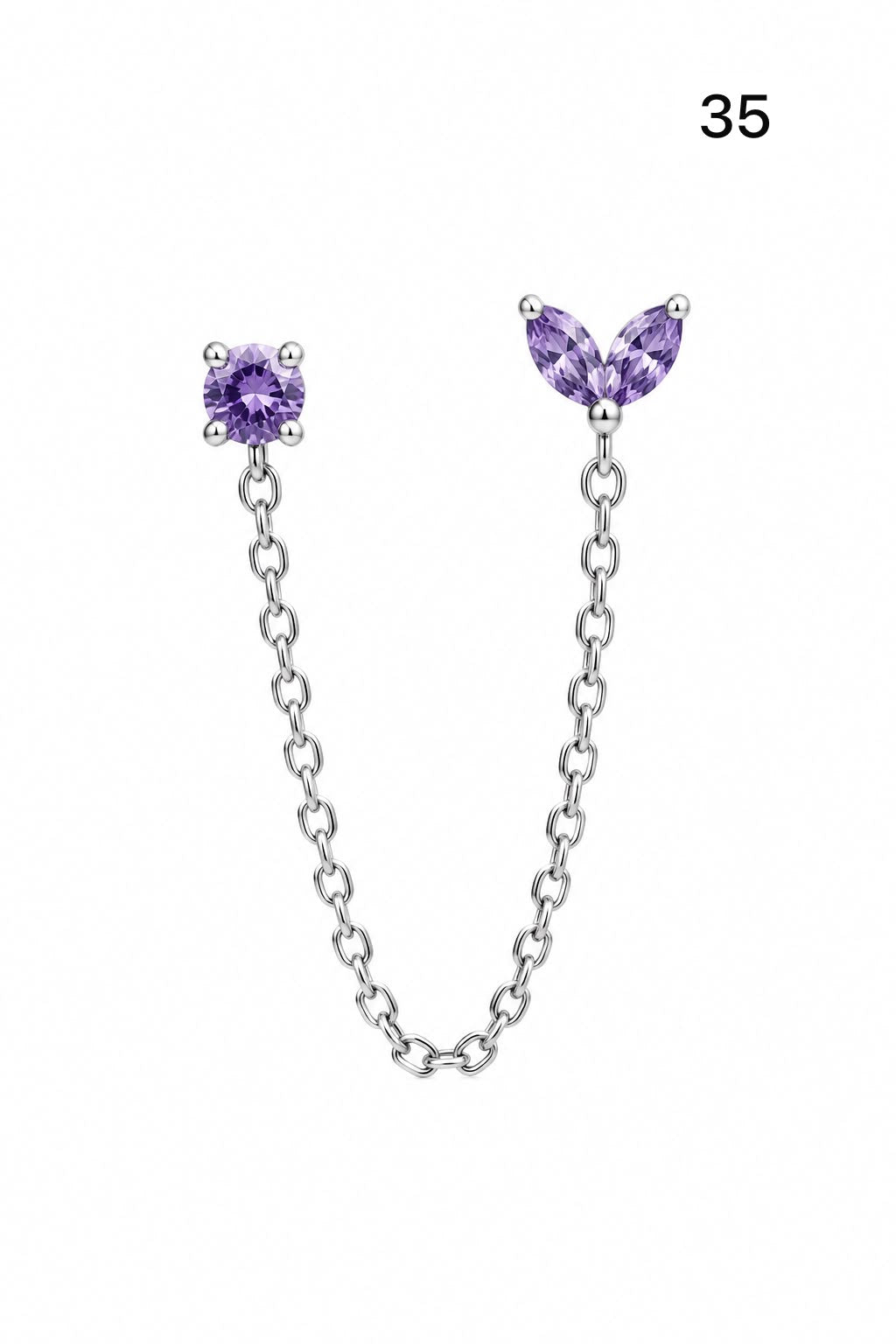 Connected earrings