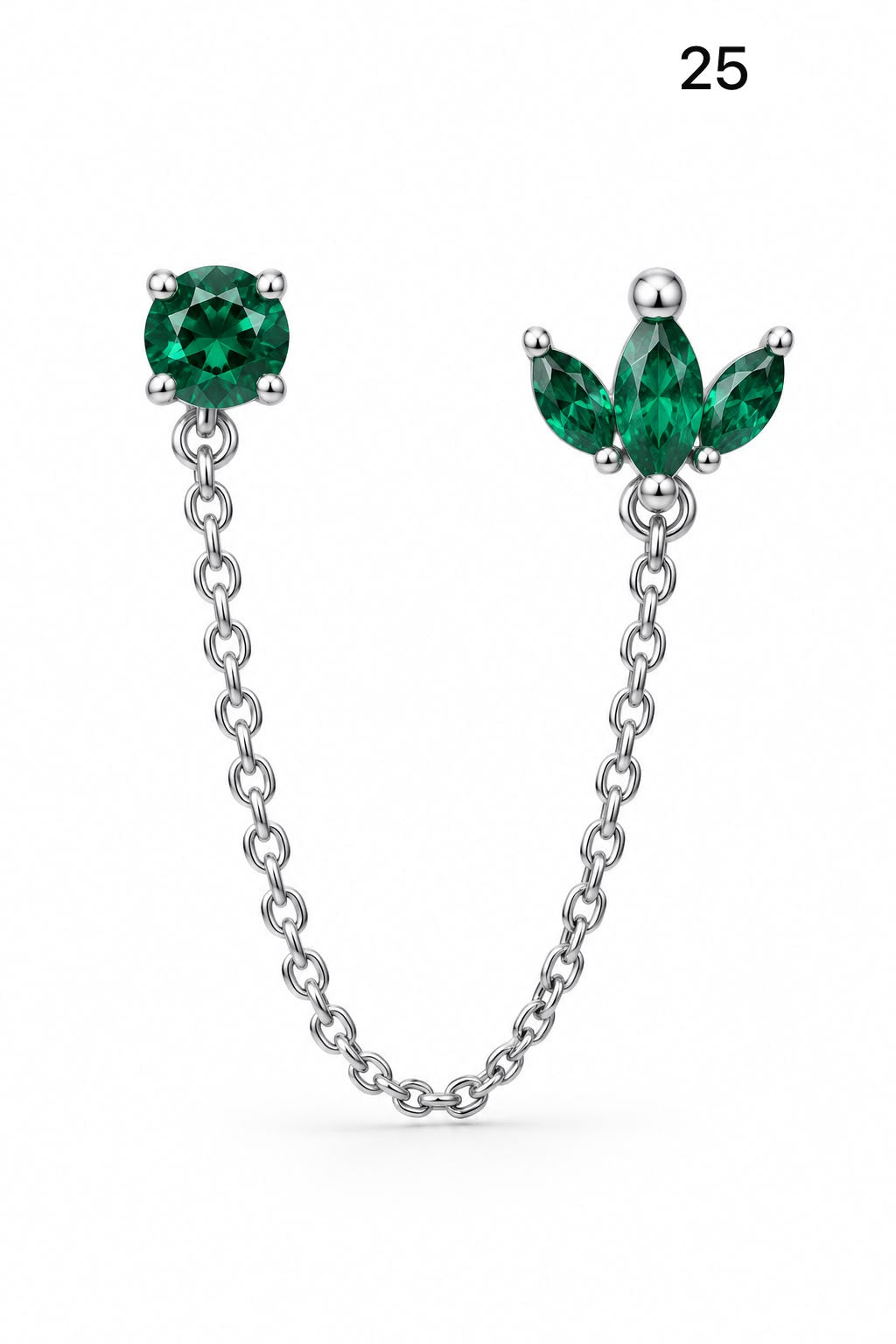 Connected earrings