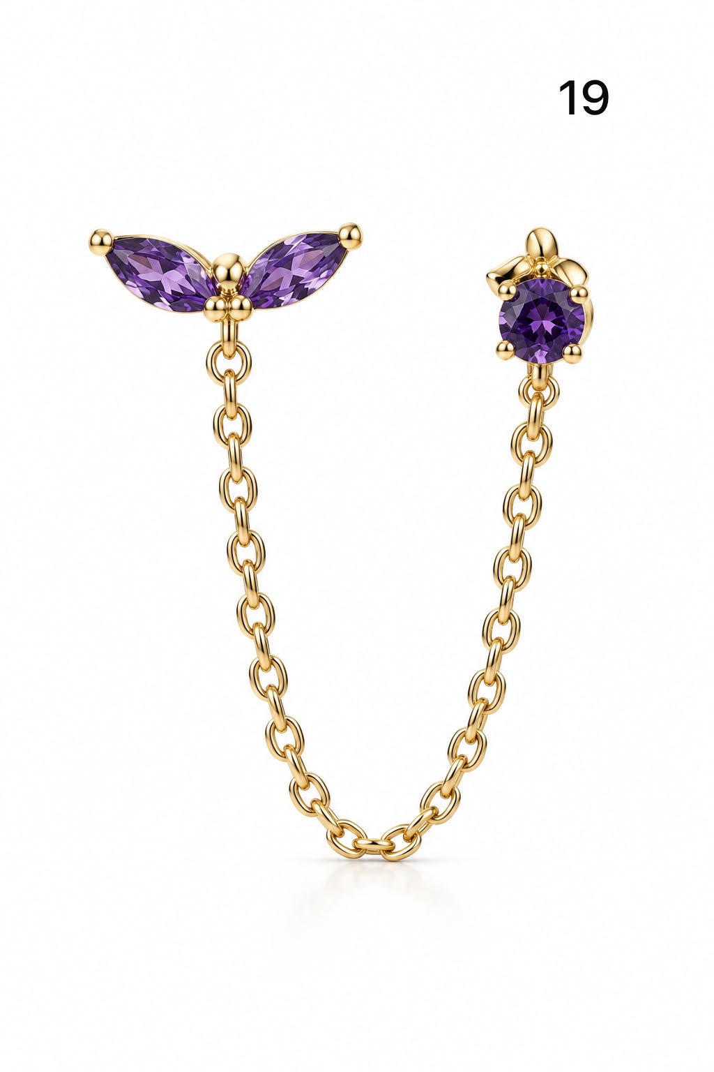 Connected earrings