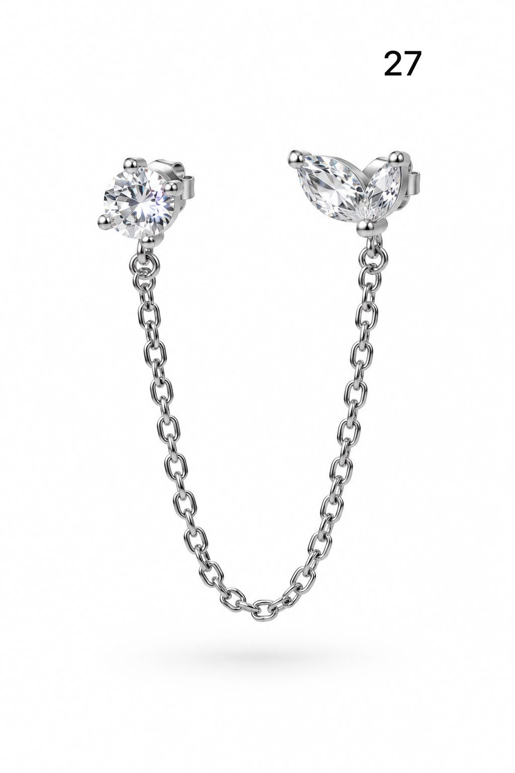 Connected earrings