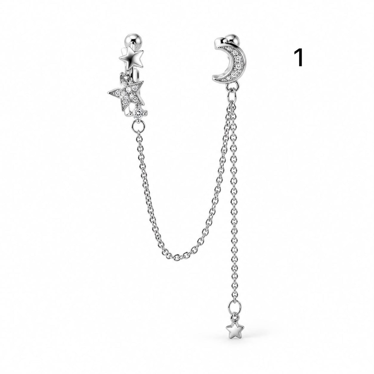 Connected earrings